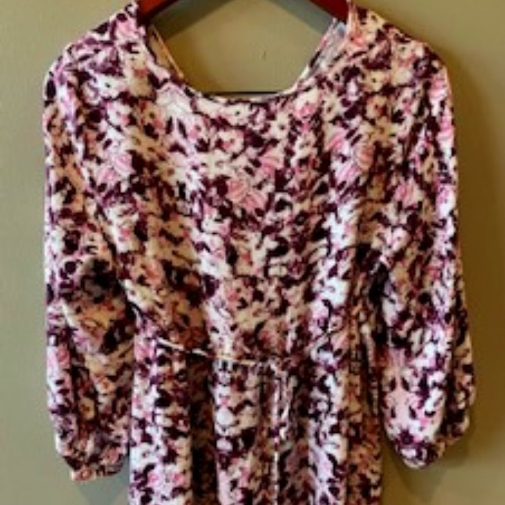 PEA IN THE POD SIZE LARGE FLORAL MATERNITY SHIRT - Picture 8 of 11